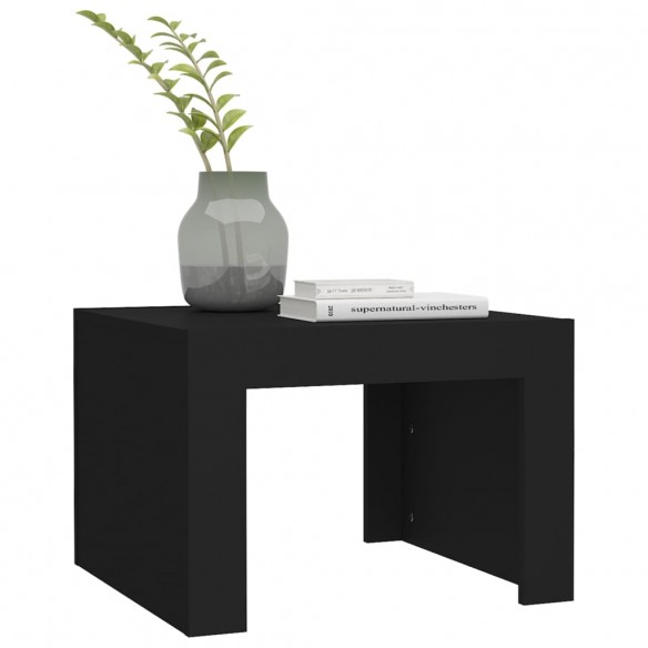 Table basse Noir 50x50x35 cm Aggloméré