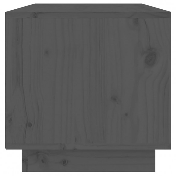 Meuble TV Gris 60x35x35 cm Bois de pin massif