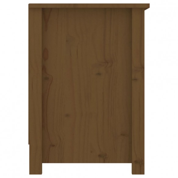 Meuble TV Marron miel 103x36,5x52 cm Bois de pin massif