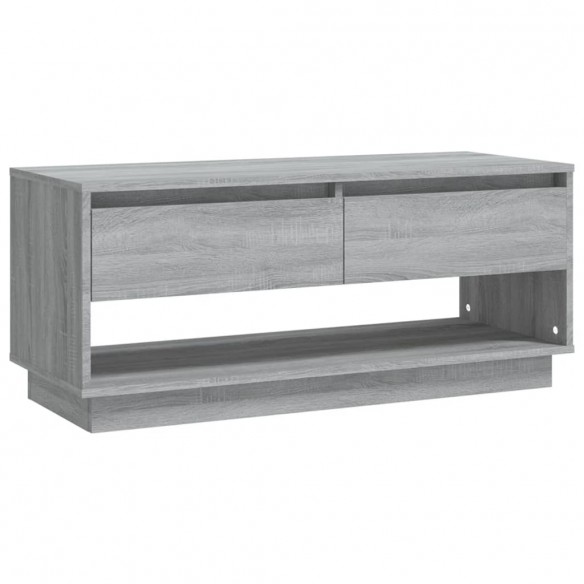 Meuble TV Sonoma gris 102x41x44 cm Aggloméré