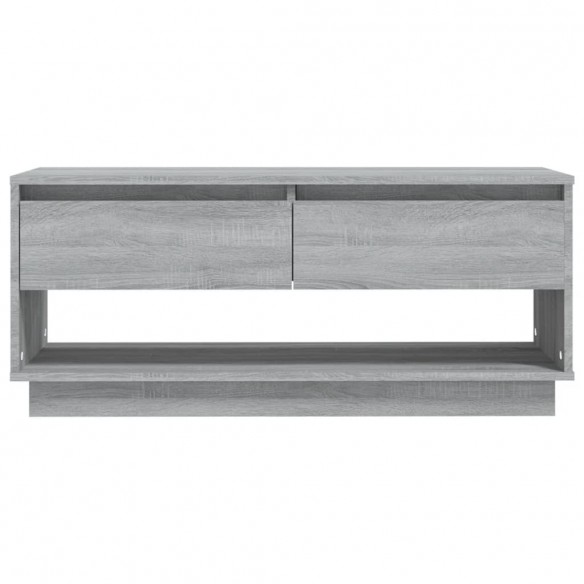 Meuble TV Sonoma gris 102x41x44 cm Aggloméré