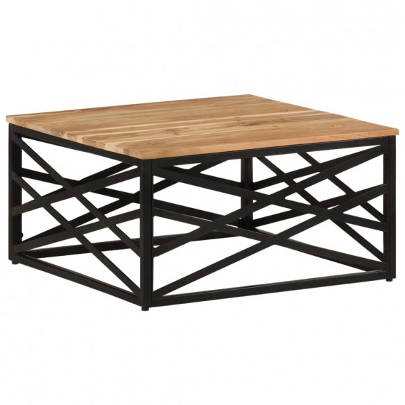 Table basse 68x68x35 cm Bois d'acacia massif