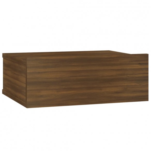 Table de chevet flottante Chêne marron 40x30x15 cm