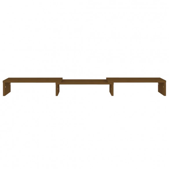 Support de moniteur Marron miel 80x24x10,5 cm Pin solide