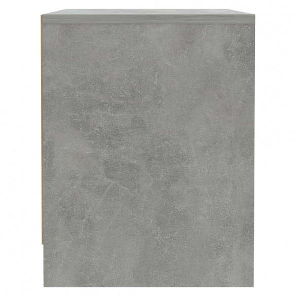 Tables de chevet 2 pcs Gris béton 45x34x44,5 cm Aggloméré