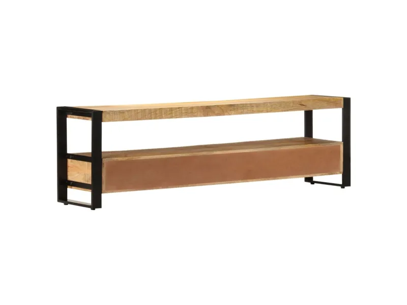 Meuble TV 150x30x45 cm Bois solide de manguier