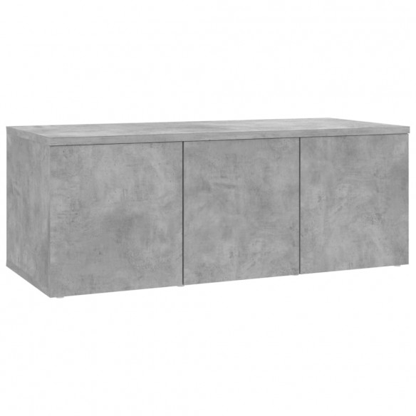 Meuble TV Gris béton 80x34x30 cm Aggloméré