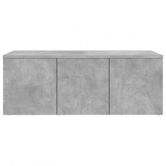 Meuble TV Gris béton 80x34x30 cm Aggloméré