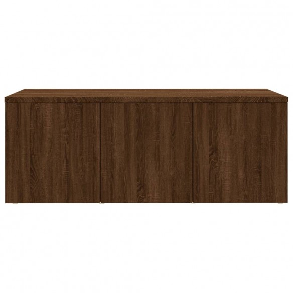 Meuble TV Chêne marron 80x34x30 cm Bois d'ingénierie