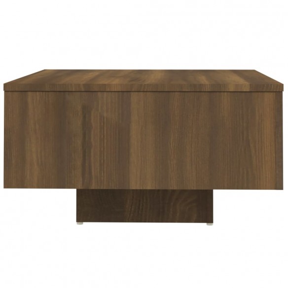 Table basse Chêne marron 60x60x31,5 cm Bois d'ingénierie