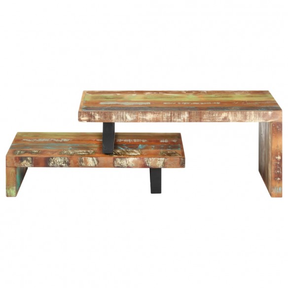 Ensemble de table basse 2 pcs Bois de récupération massif