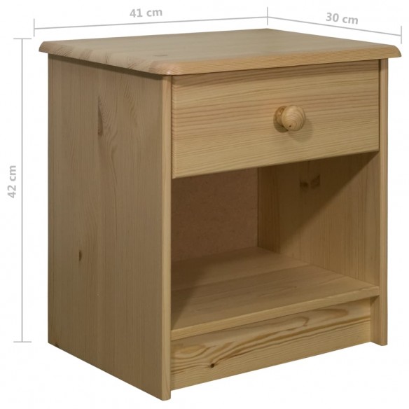 Table de chevet 41x30x42 cm Bois de pin solide