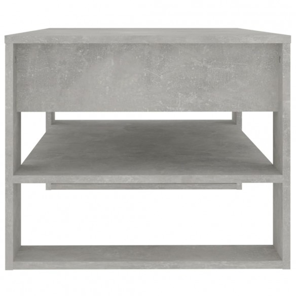 Table basse Gris béton 102x55x45 cm Bois d'ingénierie