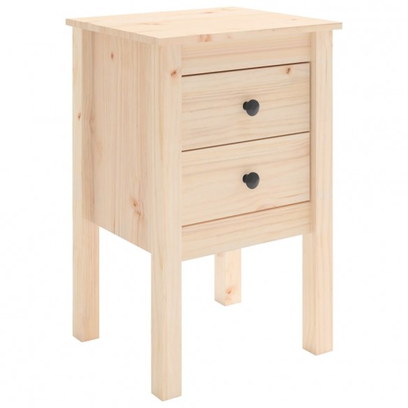 Tables de chevet 2 pcs 40x35x61,5 cm Bois de pin massif