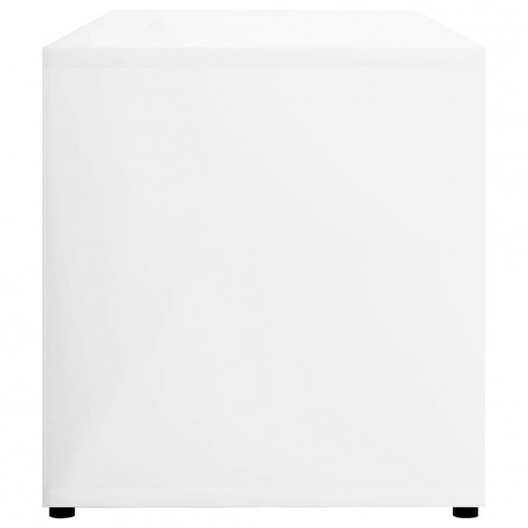 Meuble TV Blanc brillant 80x34x36 cm Aggloméré