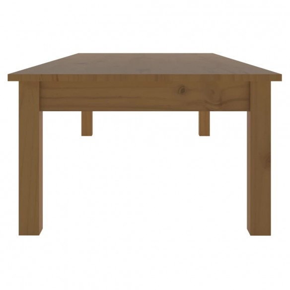 Table basse Marron miel 110x50x30 cm Bois massif de pin