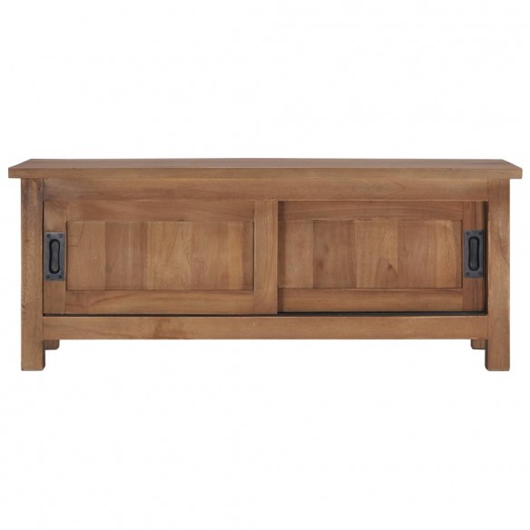 Meuble TV 90x30x35 cm Bois de teck massif