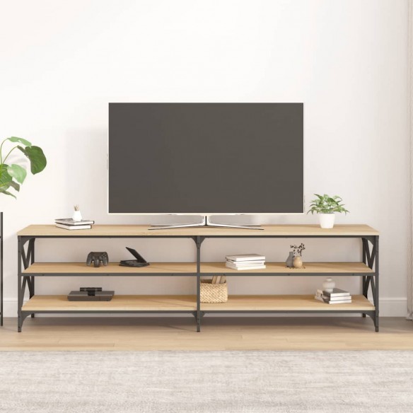 Meuble TV chêne sonoma 180x40x50 cm bois d'ingénierie