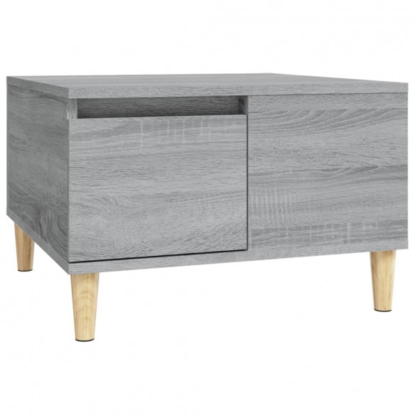 Table basse sonoma gris 55x55x36,5 cm bois d'ingénierie