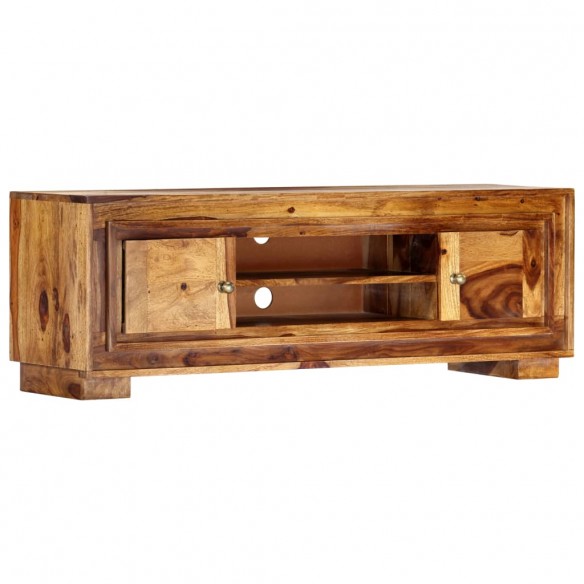 Meuble TV 118 x 30 x 40 cm Bois de Sesham massif