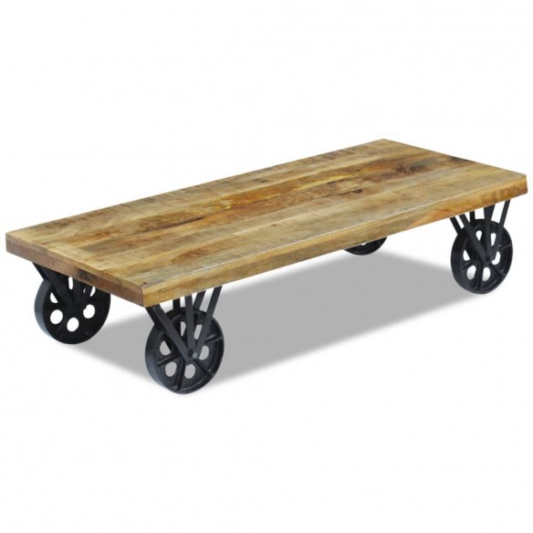 Table basse en bois de manguier 120 x 60 x 30 cm