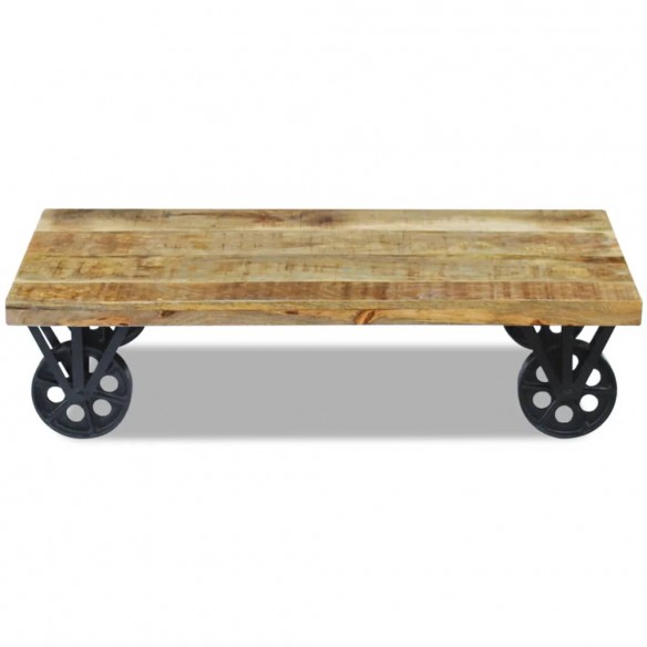 Table basse en bois de manguier 120 x 60 x 30 cm