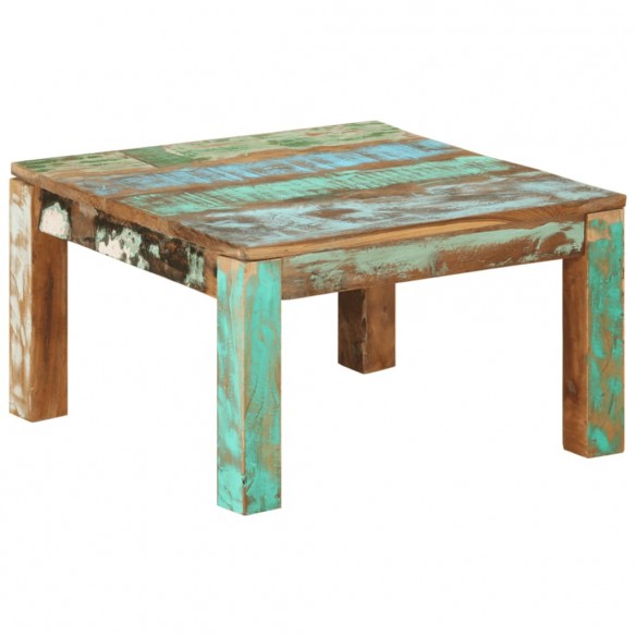 Table basse 60x60x35 cm Bois de récupération massif