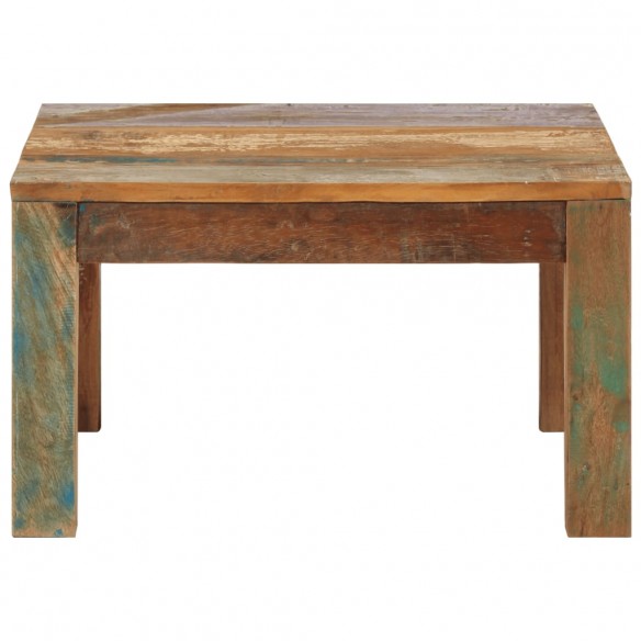 Table basse 60x60x35 cm Bois de récupération massif