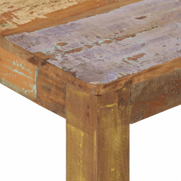 Table basse 60x60x35 cm Bois de récupération massif