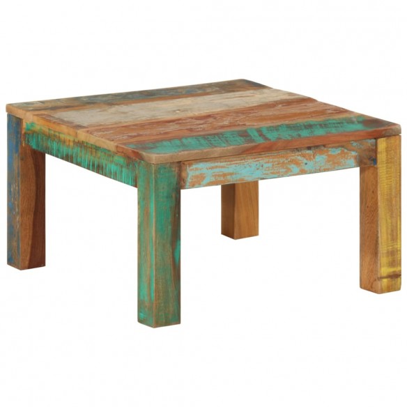 Table basse 60x60x35 cm Bois de récupération massif