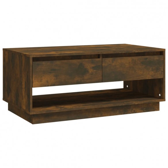 Table basse Chêne fumé 102,5x55x44 cm Aggloméré