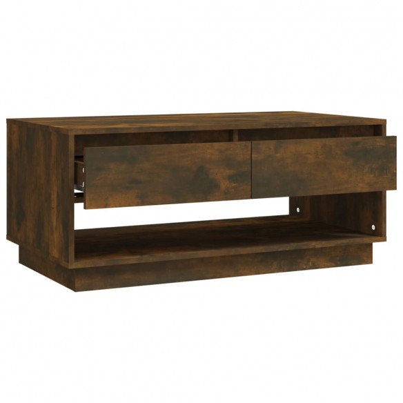 Table basse Chêne fumé 102,5x55x44 cm Aggloméré