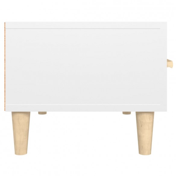 Meuble TV Blanc brillant 150x34,5x30 cm Bois d'ingénierie