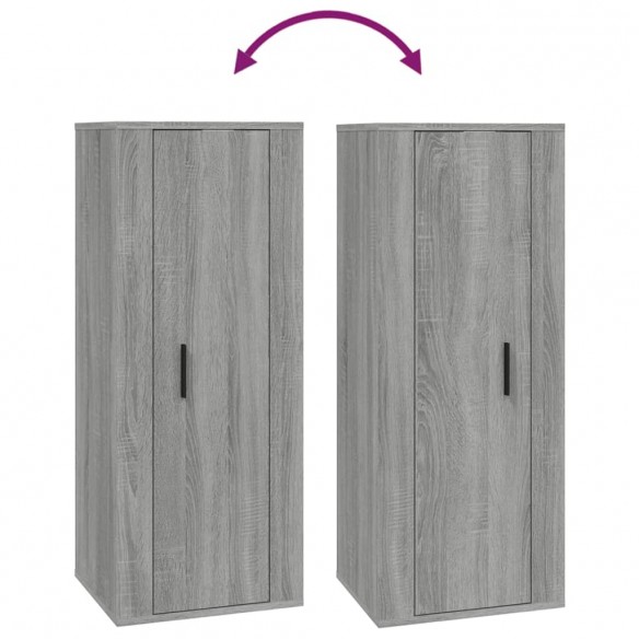 Ensemble de meubles TV 4 pcs Sonoma gris Bois d'ingénierie