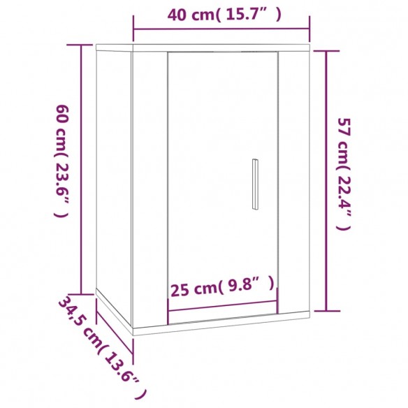 Ensemble de meubles TV 5 pcs Sonoma gris Bois d'ingénierie