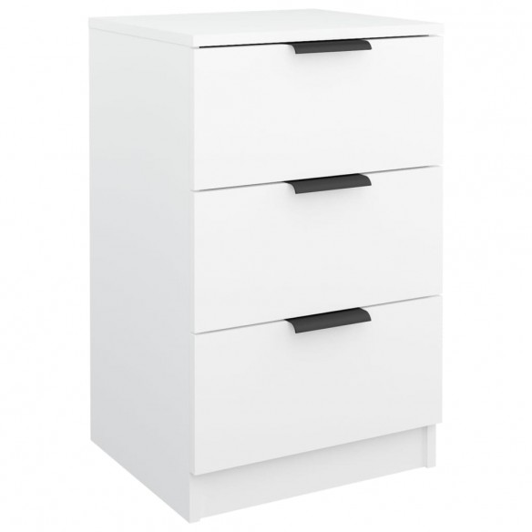 Tables de chevet 2 pcs Blanc 40x36x65 cm