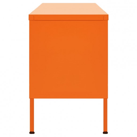 Meuble TV Orange 105x35x50 cm Acier