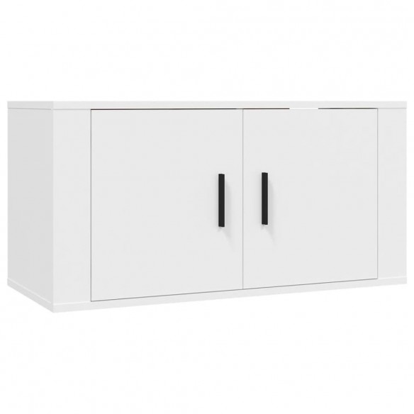 Ensemble de meubles TV 6 pcs Blanc Bois d'ingénierie