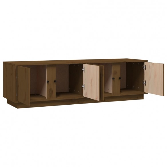 Meuble TV Marron miel 140x40x40 cm Bois de pin massif