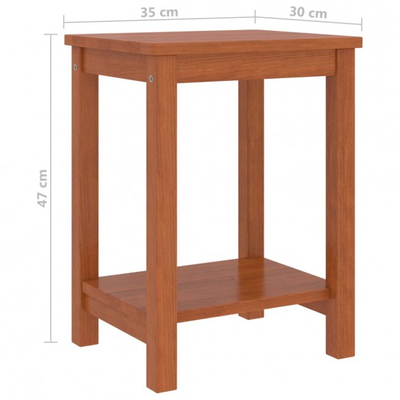 Table de chevet Marron miel 35x30x47 cm Bois de pin massif