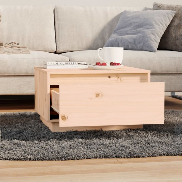 Table basse 55x56x32 cm Bois massif de pin