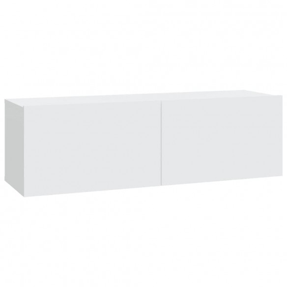 Ensemble de meubles TV 7 pcs Blanc Bois d'ingénierie