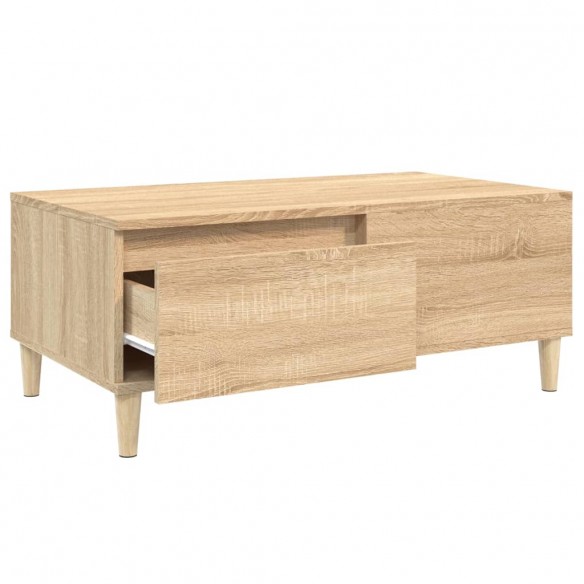 Table basse Chêne sonoma 90x50x36,5 cm Bois d'ingénierie