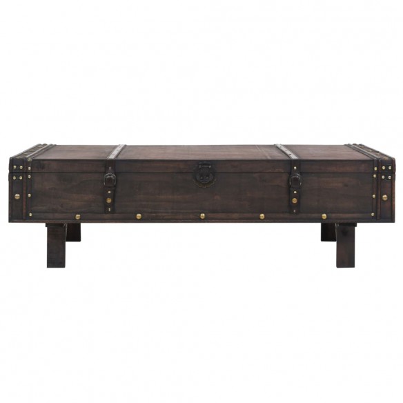 Table basse Bois massif style vintage 120 x 55 x 35 cm