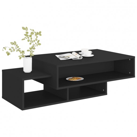 Table basse Noir 105x55x32 cm Aggloméré