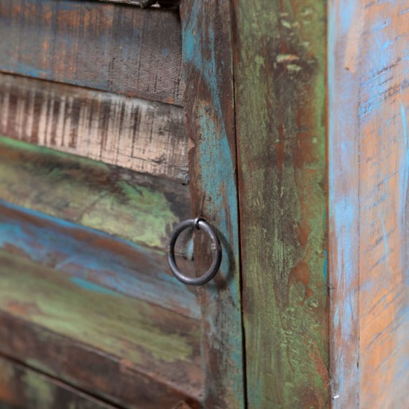 Table de coin avec 1 tiroir et 1 porte Bois de récupération