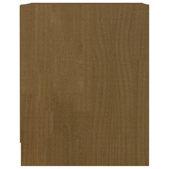 Table de chevet Marron miel 35,5x33,5x41,5cm Bois de pin massif