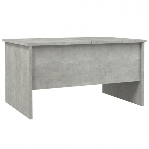 Table basse Gris béton 80x50x42,5 cm Bois d'ingénierie