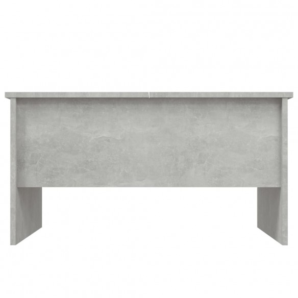 Table basse Gris béton 80x50x42,5 cm Bois d'ingénierie