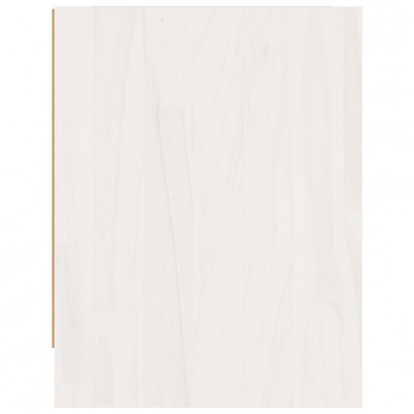 Tables de chevet 2 pcs Blanc 40x30,5x40 cm Bois de pin massif